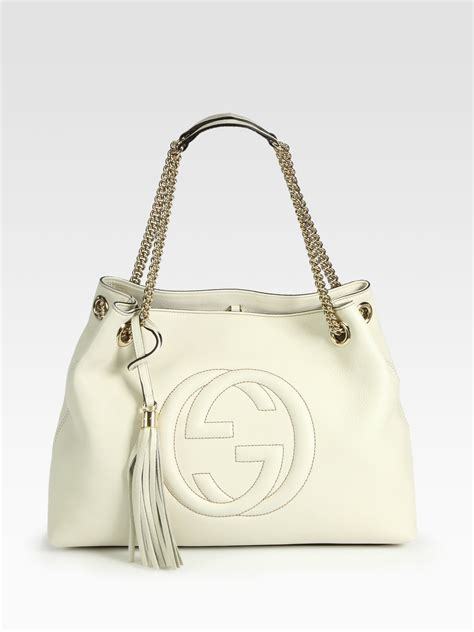 gucci soho shoulder bag white.